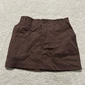 Brown Mini Skirt utility
